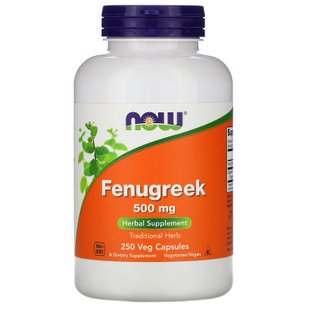 Пажитник Now Foods (Fenugreek) 500 мг 250 капсул купить в Киеве и Украине