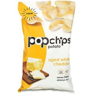 Popchips, Картофельные чипсы, выдержанный белый чеддер, 5 унций (142 г) купить в Киеве и Украине
