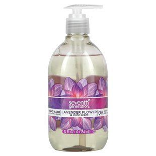 Ручная стирка, цветок лаванды и мята, Hand Wash, Lavender Flower & Mint, Seventh Generation, 354 мл купить в Киеве и Украине