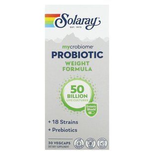 Пробіотики вагова формула Solaray (Mycrobiome Probiotic) 50 млрд КУО 30 капсул