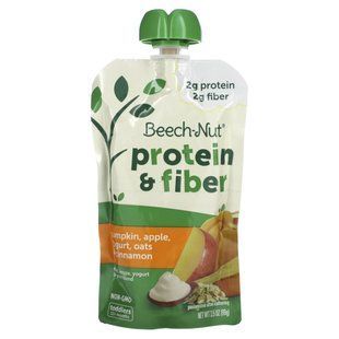 Beech-Nut, Fruit, Veggie, Yogurt & Grain Blend, Protein & Fiber, 12+ Months, Pumpkin, Apple, Yogurt, Oats & Cinnamon, 3.5 oz (99 g) купить в Киеве и Украине