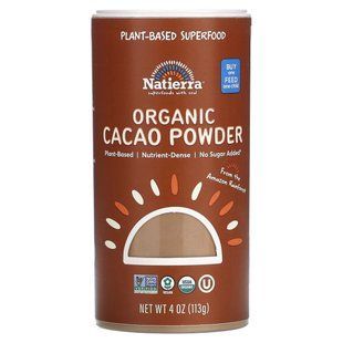 Natierra, Organic Cacao Powder Shaker, 4 oz (113 g) купить в Киеве и Украине