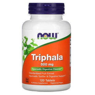 Трифала Now Foods (Triphala) 500 мг 120 таблеток купить в Киеве и Украине