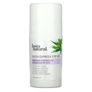 Молодежный экспресс-гель для глаз, против старения, Youth Express Eye Gel, Anti-Aging, InstaNatural, 15 мл купить в Киеве и Украине