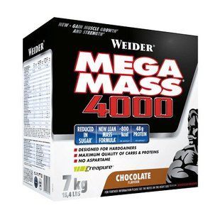 Weider, Mega Mass 4000, 7 kg, white chocolate praline