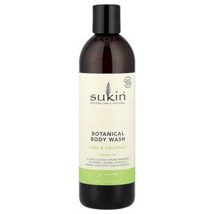 Sukin, Botanical Body Wash, All Skin Types, Lime & Coconut, 16.91 fl oz (500 ml) купить в Киеве и Украине