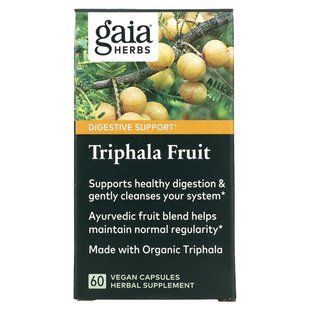 Трифала фрукты, Gaia Herbs, 60 вегетарианских капсул купить в Киеве и Украине