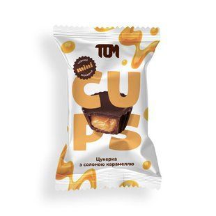 TOM peanut butter, Цукерки з солоною карамеллю в чорному шоколаді, 9 g купить в Киеве и Украине