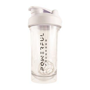 Powerful Progress, Shaker With Metall Ball, 500 ml, white купить в Киеве и Украине