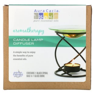 Лампа с диффузором для ароматических свечей Aura Cacia (Aromatherapy Candle Lamp Diffuser) 2 предмета купить в Киеве и Украине