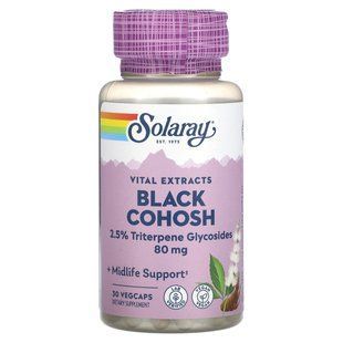 Solaray, Vital Extracts, циґуля гілляста, 80 мг, 30 капсул VegCap