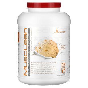Metabolic Nutrition, MuscLean, засіб для набору сухої м&rsquo;язової маси, молочний коктейль із арахісовою пастою, 5 фунтів
