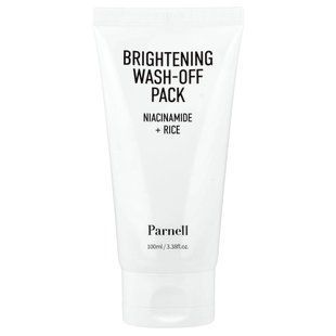 Parnell, Niacinamide Rice Brightening Wash Off Pack, 3.38 fl oz (100 ml)