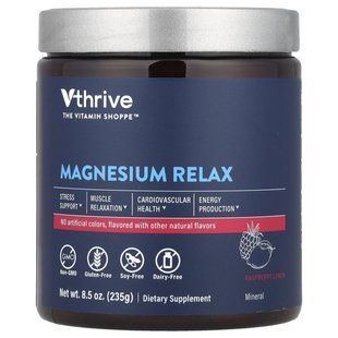 Vthrive, Magnesium Relax, Raspberry Lemon, 8.5 oz (235 g) купить в Киеве и Украине