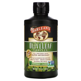 Экстракт листьев оливы мятный вкус Barlean's (Olive Leaf Complex) 454 г купить в Киеве и Украине