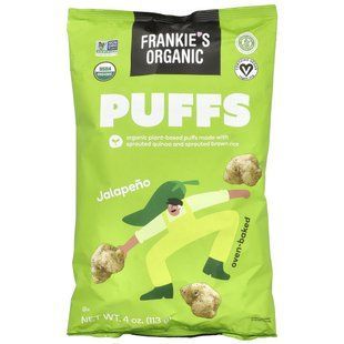 Frankie's Organic, Puffs, Jalapeno, 4 oz (113 g) купить в Киеве и Украине