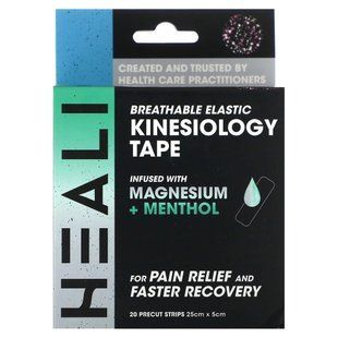 Heali Medical Corp, Breathable Elastic Kinesiology Tape, Pink Splatter, 20 Precut Strips купить в Киеве и Украине