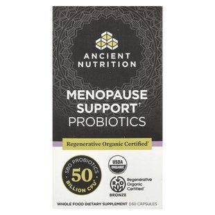 Ancient Nutrition, пробіотики для підтримки в період менопаузи, 50 млрд КУО, 60 капсул