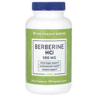 The Vitamin Shoppe, Berberine HCI, 500 mg, 120 Vegetable Capsules купить в Киеве и Украине