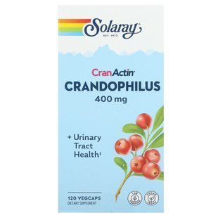 Solaray, CranActin, Crandophilus, 400 mg, 120 VegCaps (200 mg per Capsule) купить в Киеве и Украине