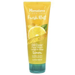 Himalaya, Fresh Start, cleansing face wash with oil, lemon, 3.4 fluid ounces (100 ml)