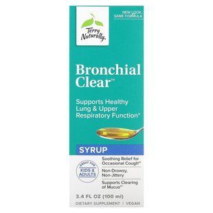 Підтримка бронхів рідкий EuroPharma, Terry Naturally (Bronchial Clear) 100 мл