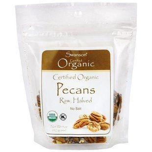 Органические сири пекани половинки Swanson (Certified Organic Pecans) 142 г без соли купить в Киеве и Украине