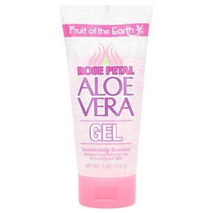 Лепесток розы, гель алоэ вера, Rose Petal, Aloe Vera Gel, Fruit of the Earth, 170 г купить в Киеве и Украине