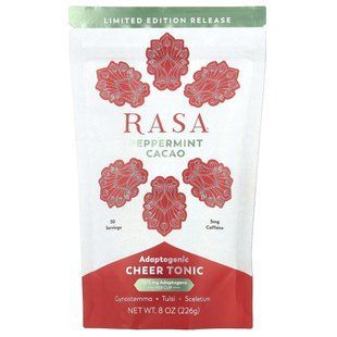 Rasa, Adaptogenic Cheer Tonic, Peppermint Cacao, 8 oz (226 g) купить в Киеве и Украине