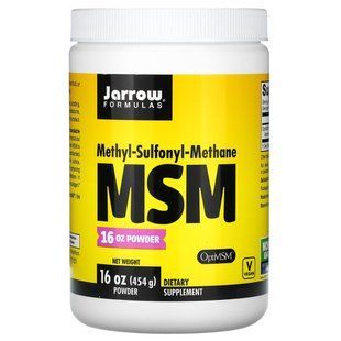 МСМ (метилсульфонилметан), MSM, Jarrow Formulas, 454 г купить в Киеве и Украине