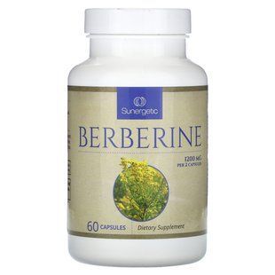 Sunergetic, Berberine, 1,200 mg, 60 Capsules (600 mg per Capsule) купить в Киеве и Украине