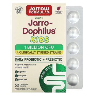 Children&rsquo;s Probiotic + Prebiotic, 1 billion live bacteria, 60 chewable tablets