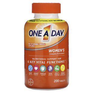 One-A-Day, One A Day, Women's Complete Multivitamin, 200 Tablets купить в Киеве и Украине