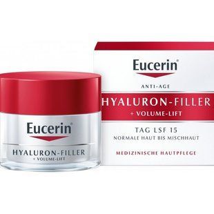 Day Cream for Facial Contour Restoration, Hyaluron Filler Volume Lift Day Cream SPF15, Eucerin, 50 ml