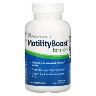 Репродуктивное здоровье мужчин, MotilityBoost for Men, Fairhaven Health, 60 капсул купить в Киеве и Украине