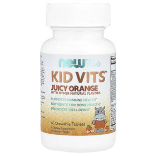 NOW Foods, Kids, Kid Vits&trade;, Juicy Orange, 60 Chewable Tablets