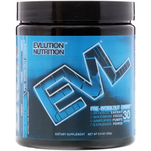 EVLution Nutrition, Предтренировочный Комплекс ENGN, Синяя Кутерьма, 8,9 унции (252 г) купить в Киеве и Украине