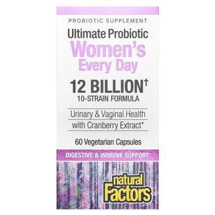Пробиотики женская формула Natural Factors (Ultimate Probiotic) 60 капсул купить в Киеве и Украине