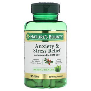 Nature's Bounty, засіб для зняття тривожності та стресу, 90 таблеток