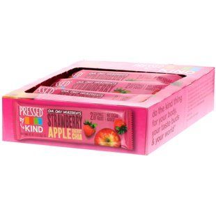 Pressed by KIND, Strawberry Apple Cherry Chia, KIND Bars, 12 fruit bars, 1.2 ounces (35 g) each
