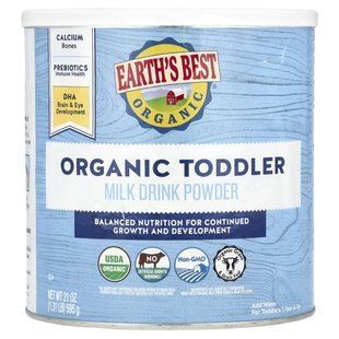 Earth's Best, Organic Toddler Milk Drink Powder, 1 Year & Up, 21 oz (595 g) купить в Киеве и Украине
