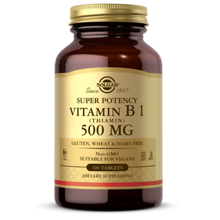 Витамин B1 (тиамин) Solgar (Vitamin B1) 500 мг 100 таблеток купить в Киеве и Украине