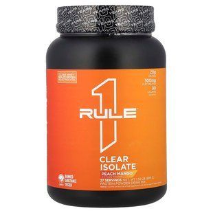 Rule One Proteins, Clear Isolate&trade;, Peach Mango, 1.52 lb (689 g)