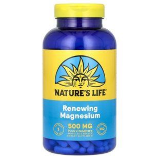 Magnesium, Natures Life, 500 mg, 250 vegetarian capsules