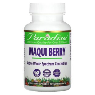 Ягоды маки Paradise Herbs (Maqui Berry) 400 мг 60 капсул купить в Киеве и Украине