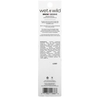 Wet n Wild, Карандаш для бровей, темно-коричневый, 0,02 унции (0,7 г) купить в Киеве и Украине