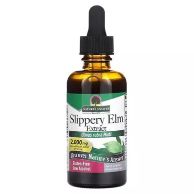 Слизький в'яз, 2000 мг, Slippery Elm Extract, Nature's Answer, 60 мл