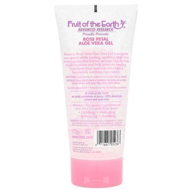 Rose Petal, Aloe Vera Gel, Fruit of the Earth, 170 g