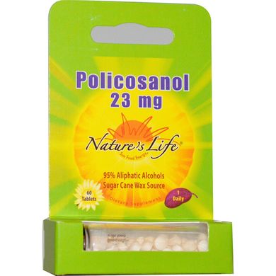 Полікосанол, Nature's Life, 23 мг, 60 таблеток