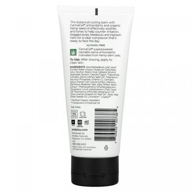 Andalou Naturals, CannaCell, for men, cooling aftershave, 3.1 fluid ounces (92 ml)